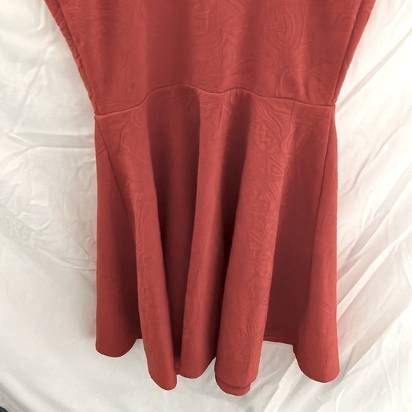 Urban Outfitters- Silence+Noise~ Coral colored, geometric patterned Sundress- S - Picture 8 of 8